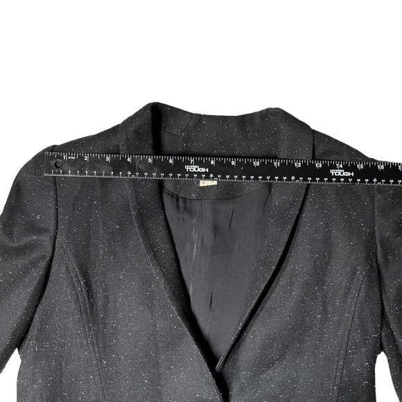 Womens‎ Blazer Helmut Lang Size 12 Wool Blend Black White Tux - Picture 8 of 11